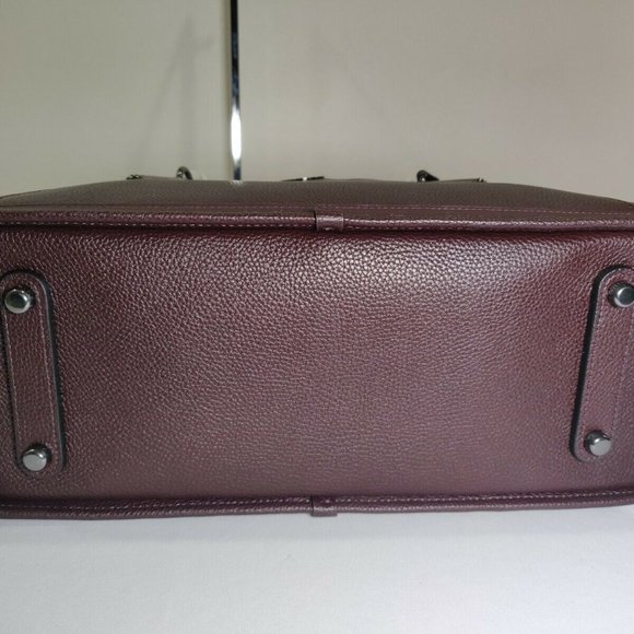 Coach 38550 Dreamer 36 Gunmetal Oxblood NWT - Picture 5 of 10